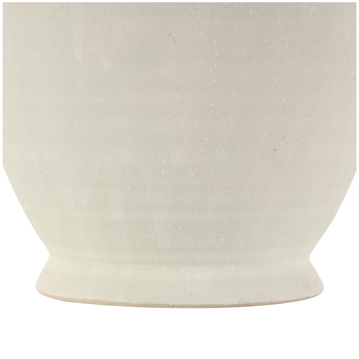Deco 79 Ceramic Decorative Vase Textured Centerpiece Vase with 4 Handles, Flower Vase for Home Decoration 7" x 7" x 15", Cream