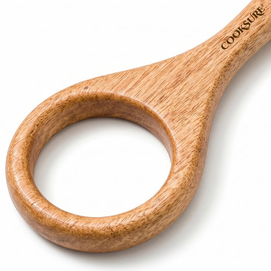 COOKSURE Danish Dough Whisk for Sourdough Bread – 13 Inch Bread Whisk with Wooden Handle – Smoothly Sturdy for Heavy Dough Baking, Swedish Dough Whisk Tool