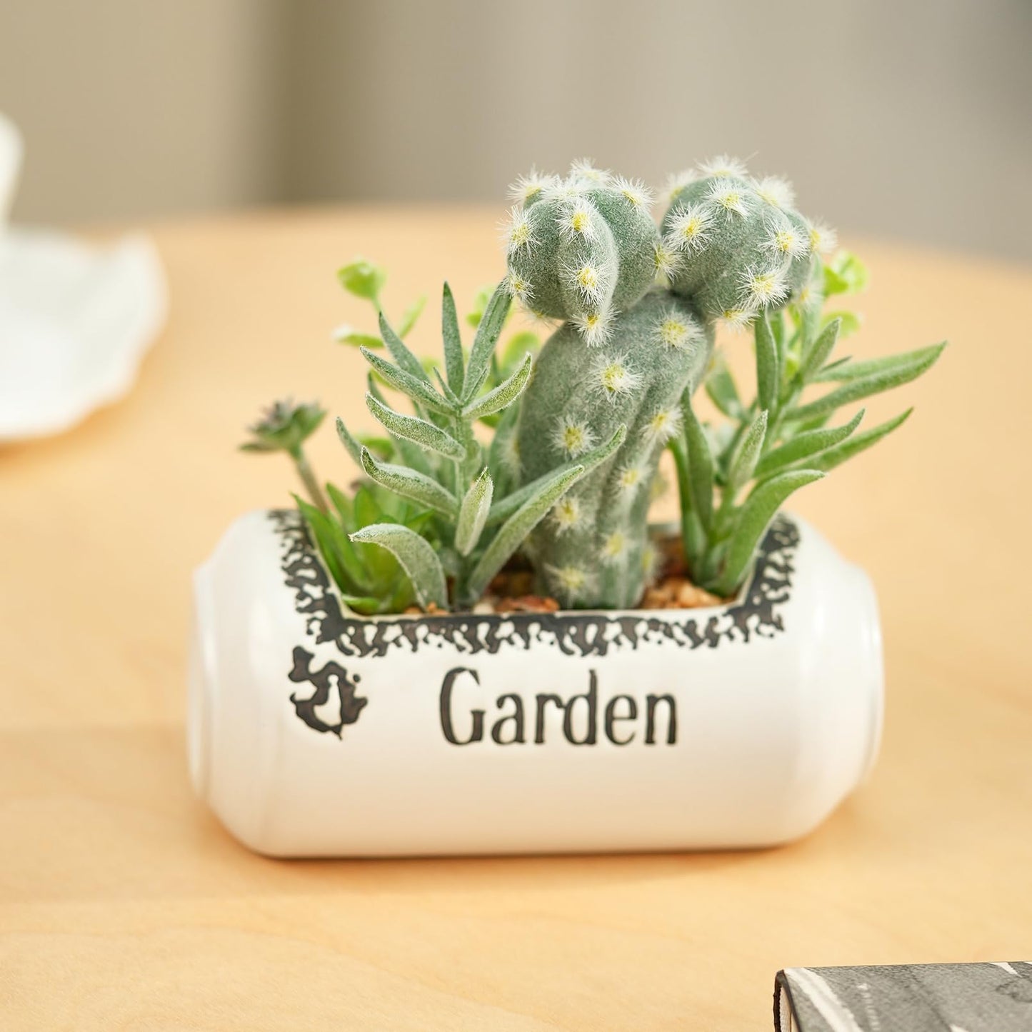 Heleze 10Pcs Artificial Succulents in Pot