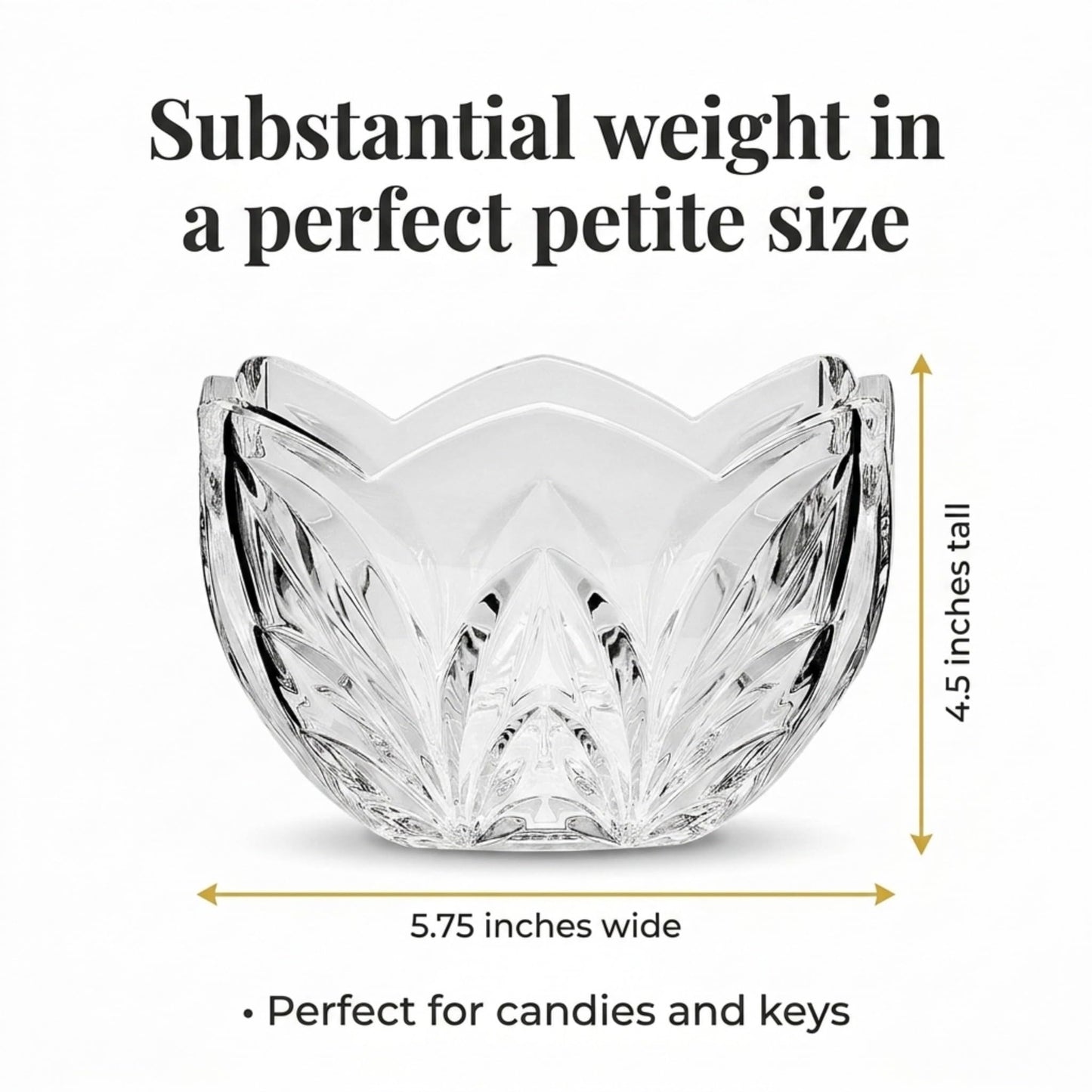 Godinger Square Bowl - Shannon Crystal