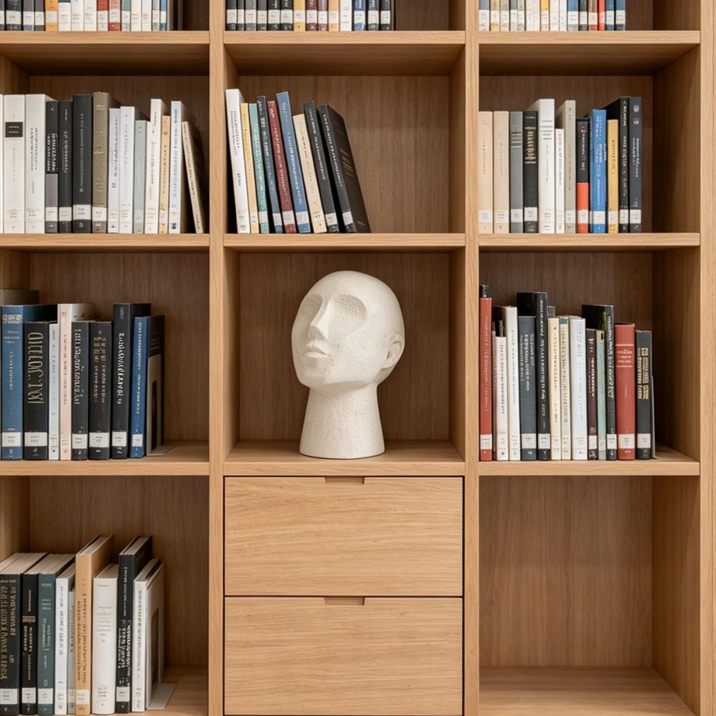 LC LCdecohome Abstract Decor Sculptures Home Decor - Resin Thinker Human Head Statue Shelf Decorations Bust Statues for Living Room Office Table Art Decor Accents 7.25 * 6.25 * 8.5 Inch