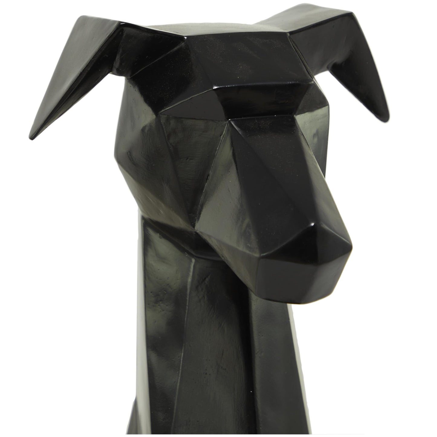 Deco 79 Polyresin Dog Cubist Sculpture, 9" x 12" x 30", Silver