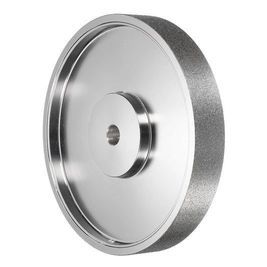 HARFINGTON Diamond Lapidary Wheel 6 Inch x 1 Inch with 1/2" Arbor Hole 120 Grit Jewelry Grinding Wheels, for Stone Marble Gem Glass Ceramics Crystal Cemented Carbide Steel