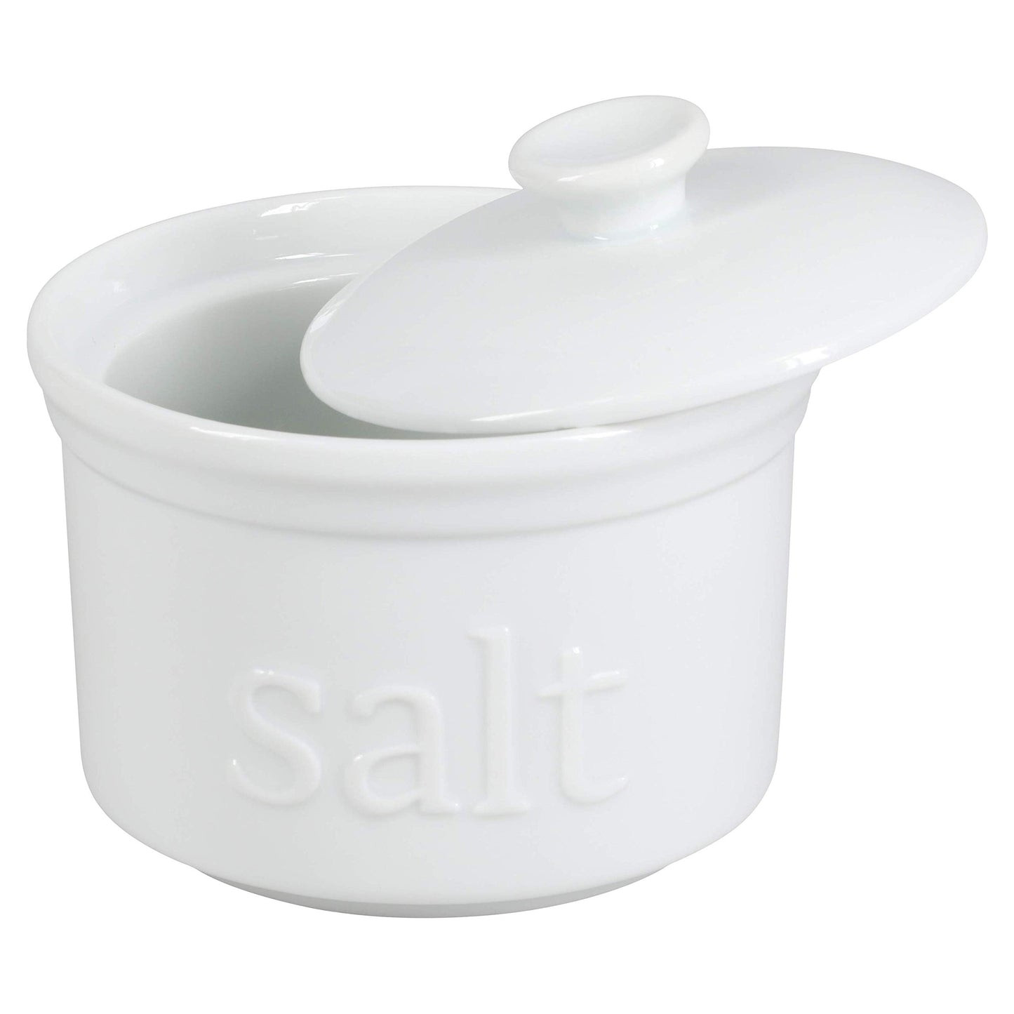 BIA Cordon Bleu 10-Ounce Salt Box with Lid, White