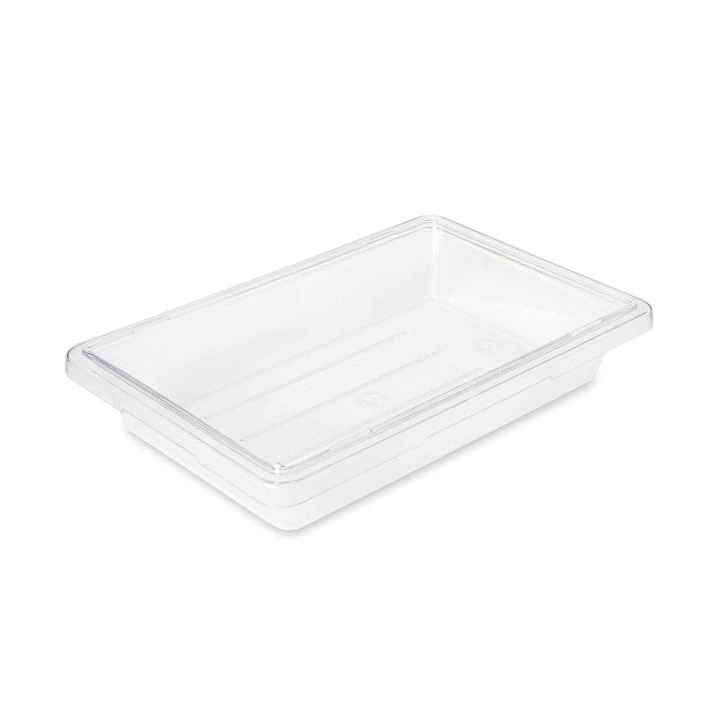 Rubbermaid Commercial Products Polycarbonate Food Storage Box/Tote, 2 Gallon, Clear, for Restaurant/Kitchen/Cafeteria