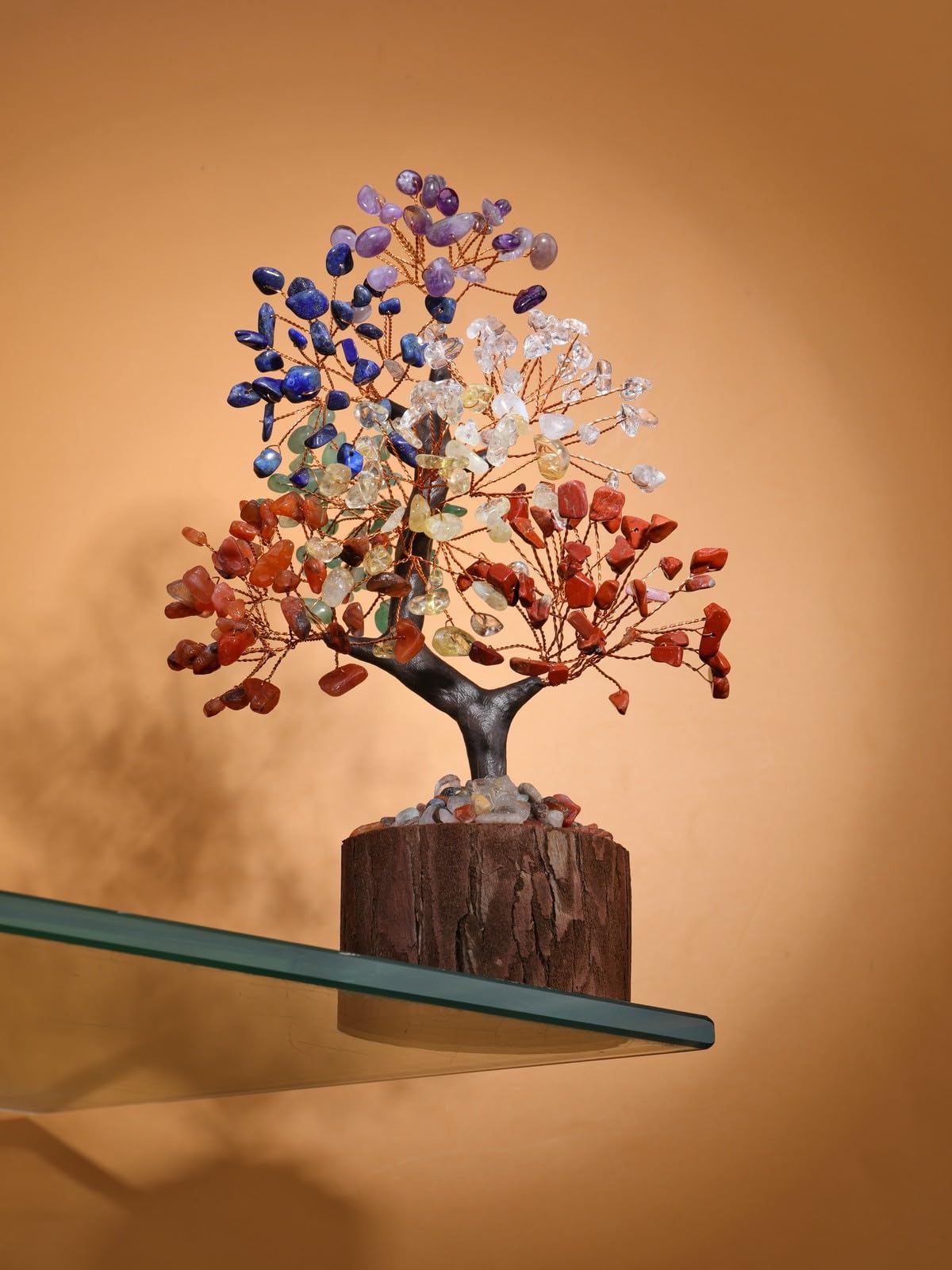 Jovivi 7 Chakra Crystal Tree Birthday Gifts for Women,Natural Healing Crystal Feng Shui Tree of Life Bonsai Gemstone Money Trees,Spiritual Gift for Positive Energy, Wealth & Good Luck