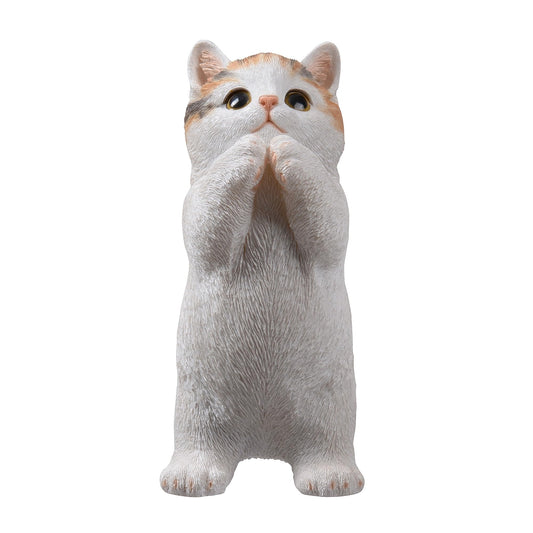 HI-LINE 7" H Calico Cat Kitten Statue Praying