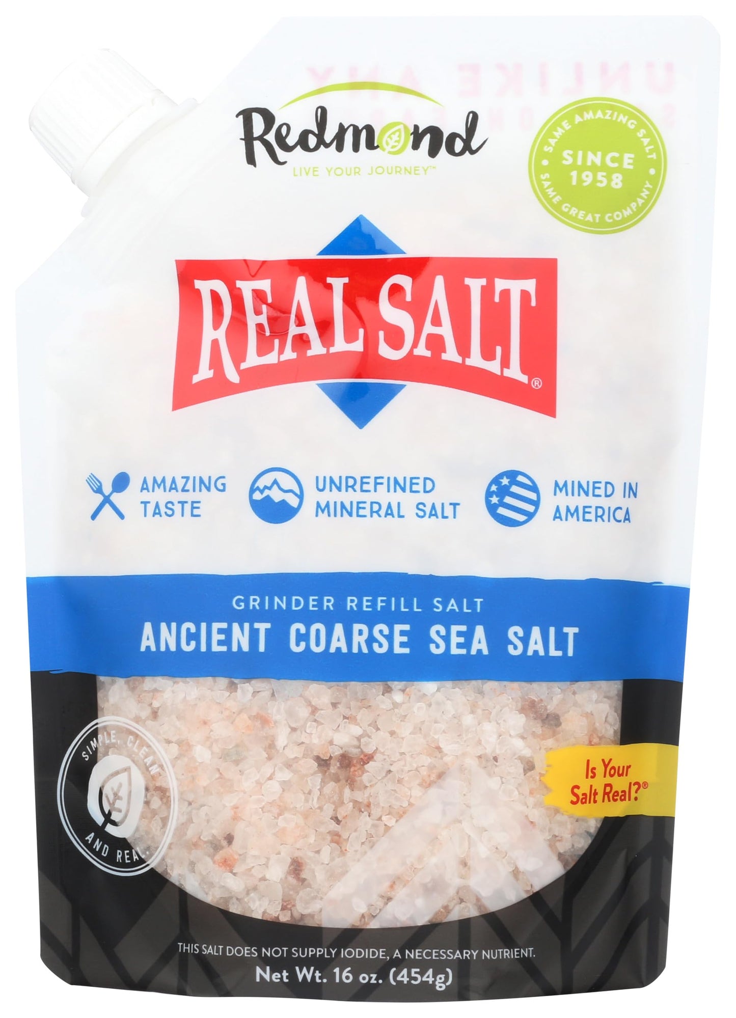 REDMOND REAL SALT Coarse Salt, 16 OZ