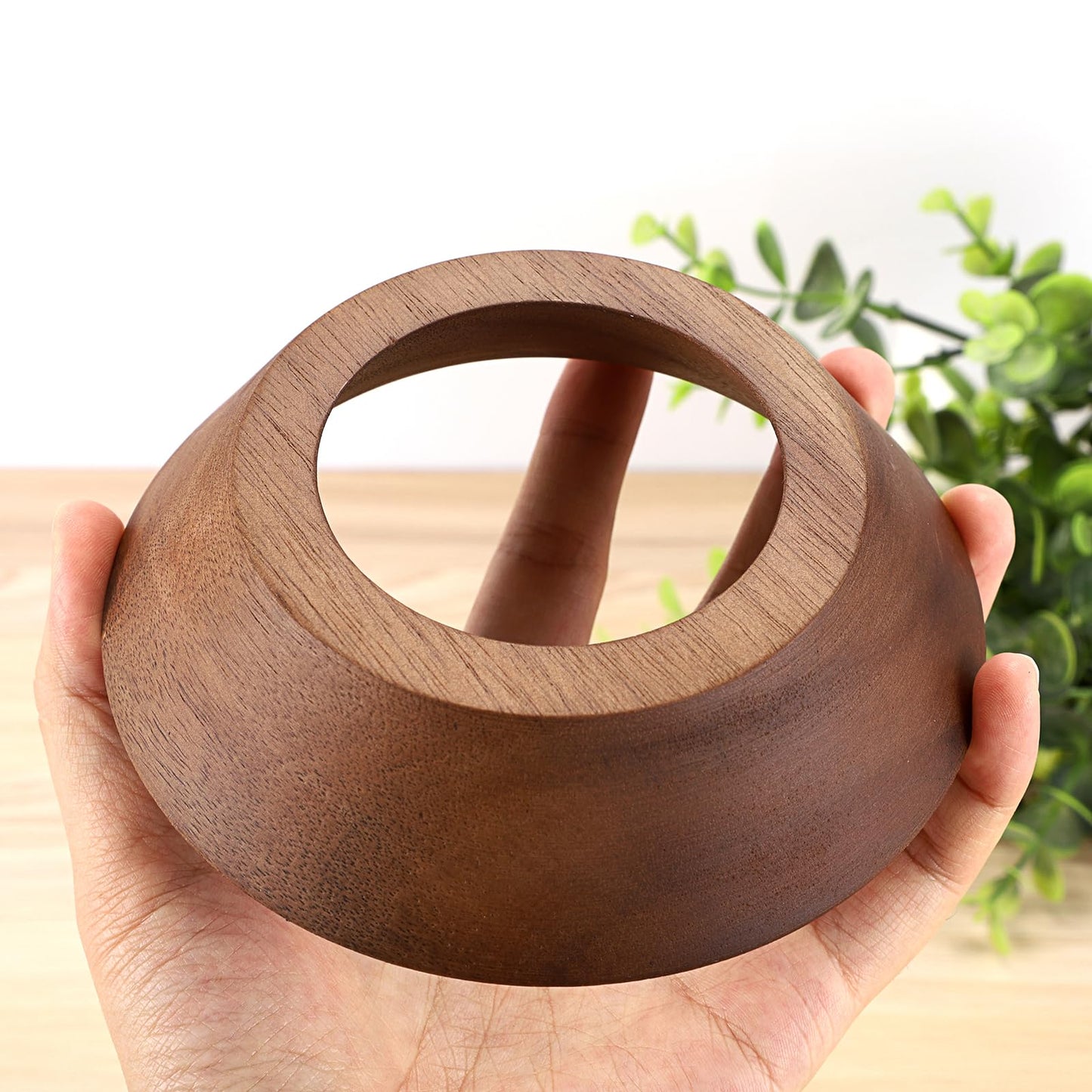 JUXYES Wooden Sphere Holder Display Stand, 3 Pack Large Wood Sport Ball Stand, Simple Round Display Easel Stands for Soccer Ball, Footballs, Baseball, Tolleyball, Basketball, Rugby