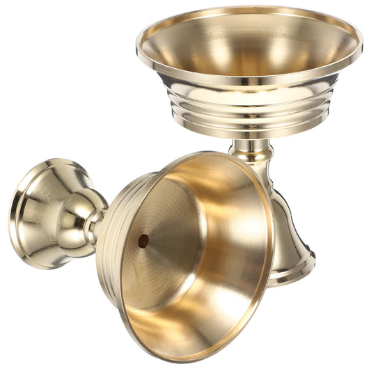 ARTIBETTER Copper Candlestick Holders Vintage Oil Lamp Holder for Buddhist Temple Meditation and Home Decor 2.75In Copper Candle Stand with Craftsmanship