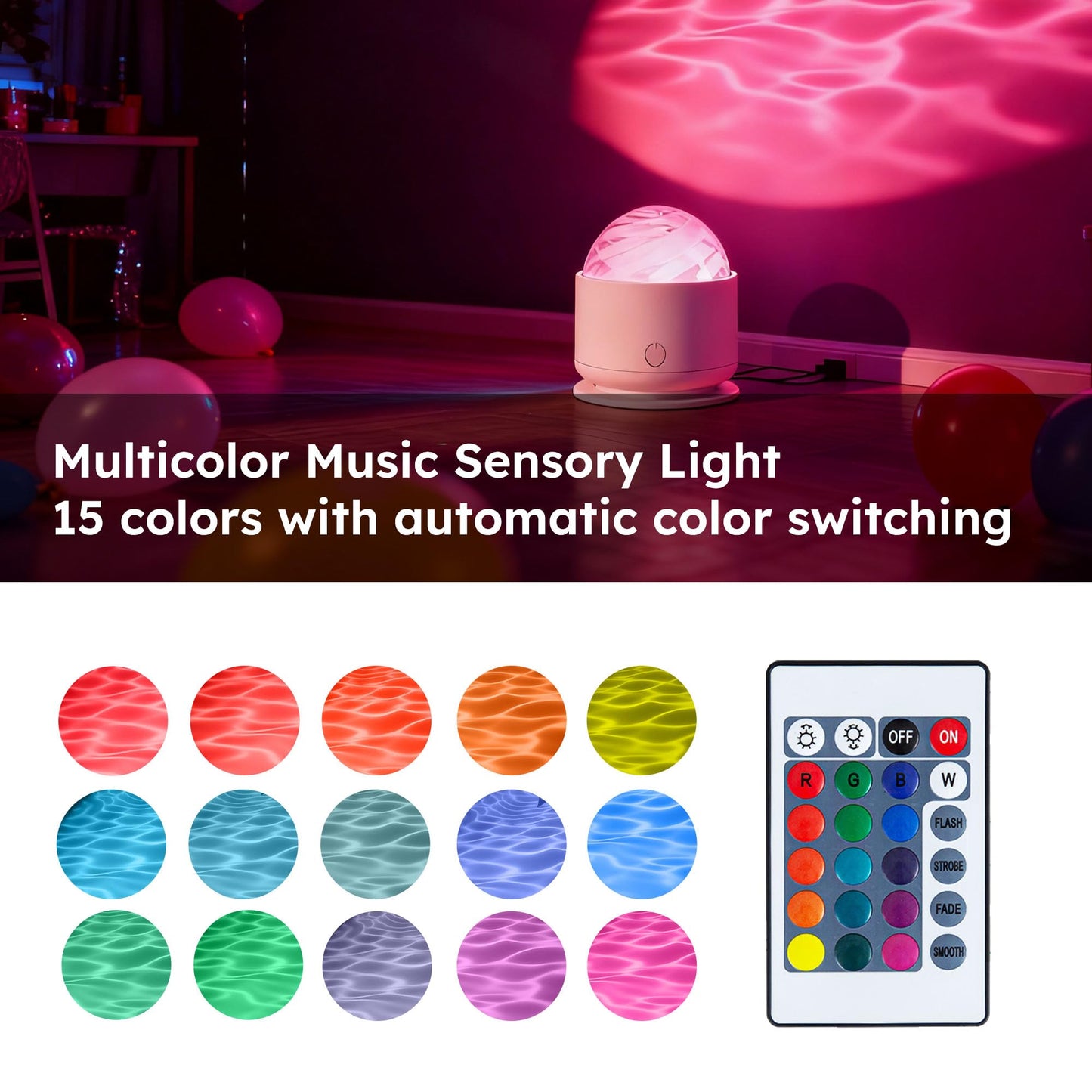 iigala Sensory Lights for Autism Children | Calming Sensory Light Projector | Autism Sensory Products for Kids & Adults | Sensory Room Must Haves