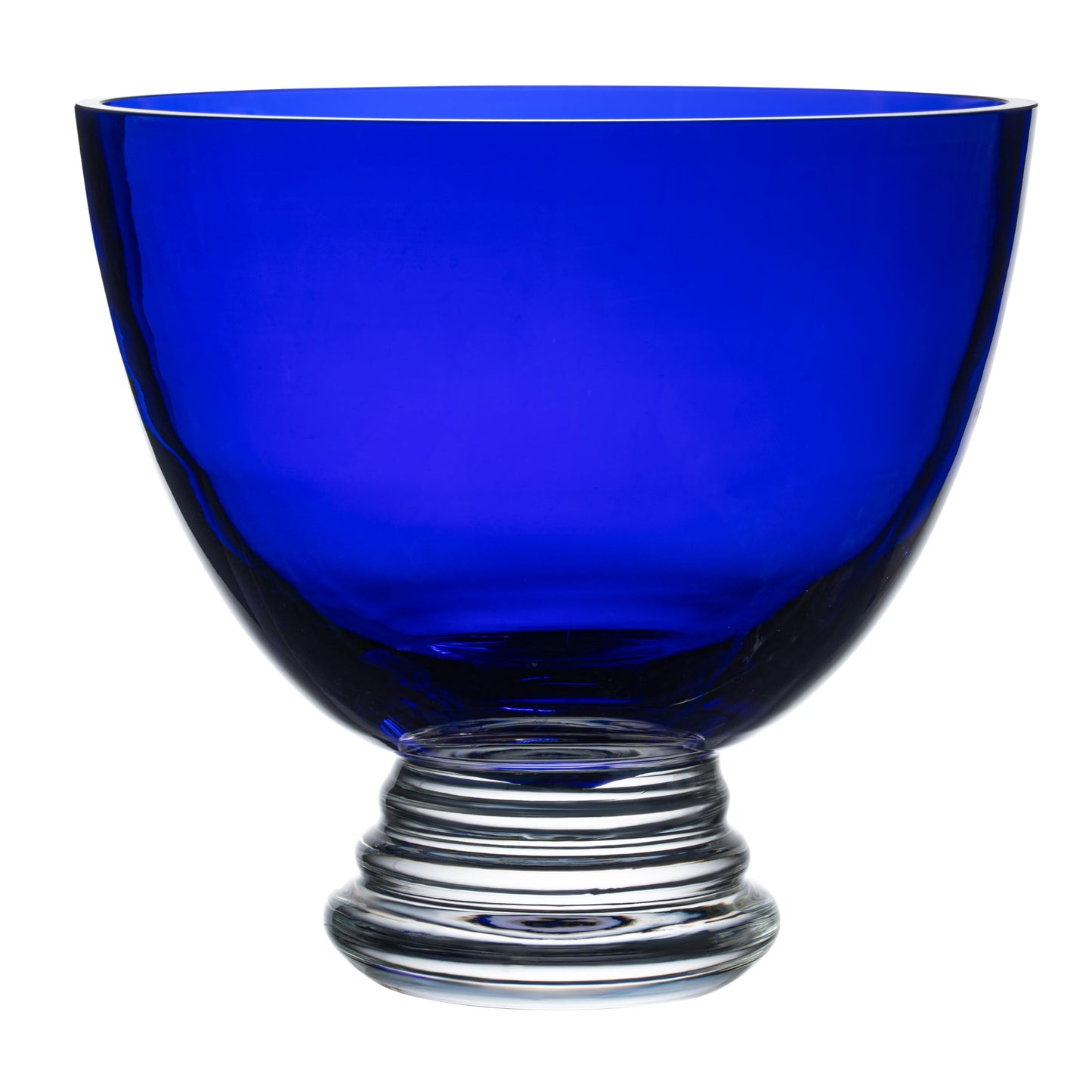 Barski Handmade Glass Round Footed Bowl, Cobalt, 8.5" D (8.5 Inches Diameter),Made in Europe