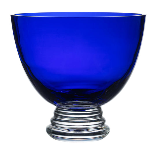 Barski Handmade Glass Round Footed Bowl, Cobalt, 8.5" D (8.5 Inches Diameter),Made in Europe