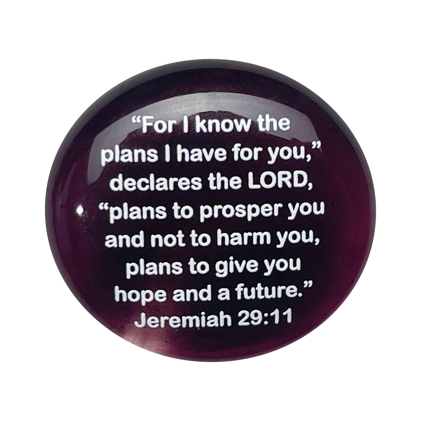Scripture Glass Stones,Six of Your Favorite Inspiring Bible Verses on Translucent and Opaque Rocks Packaged in a Gift Box, by Lifeforce Glass. Set II
