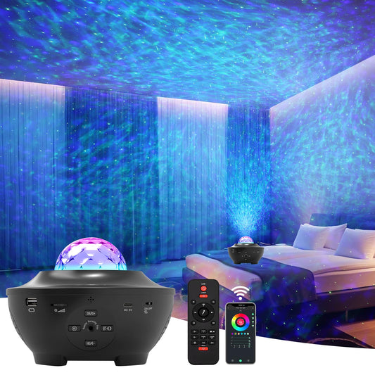 Galaxy Projector for Bedroom,Star Projector Galaxy Light Projector with Timer & Remote Control, Bluetooth Speaker, Smart Night Light Projector for Adults Bedroom Decoration,Star Night Light
