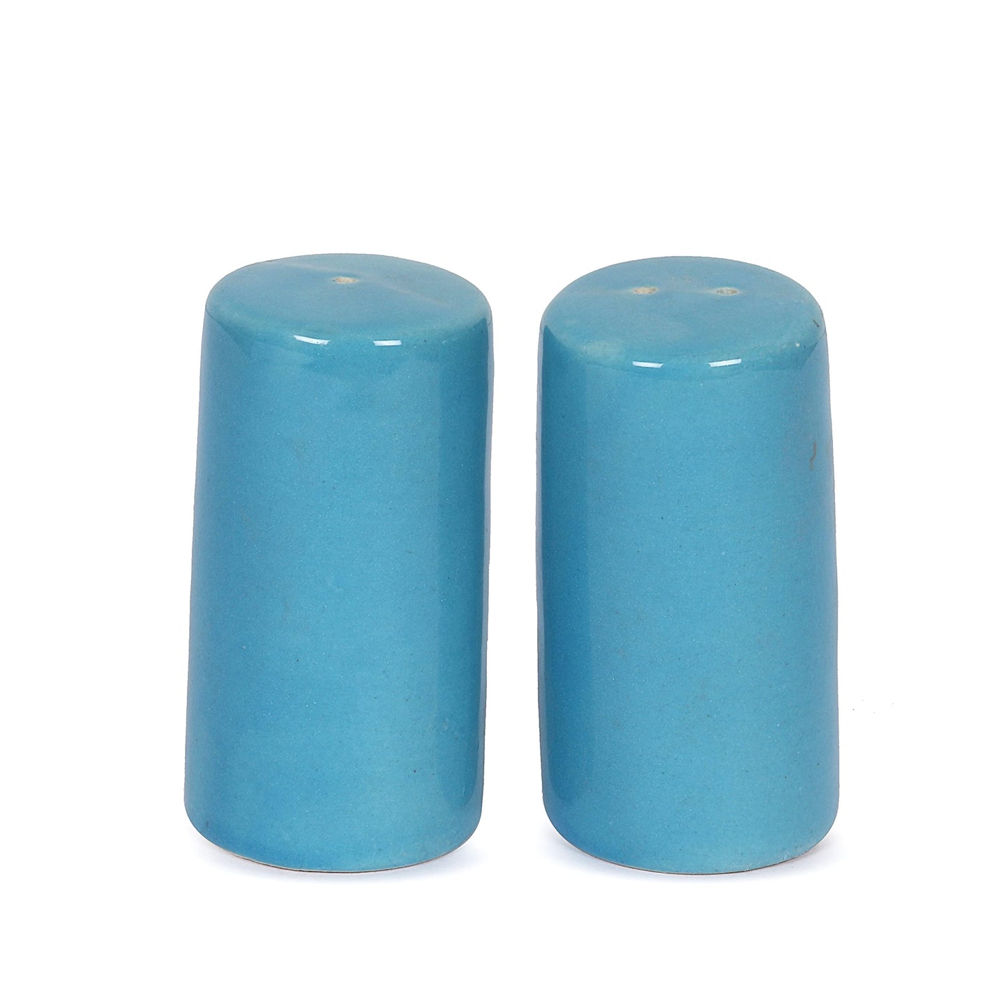 Salt and Pepper Shakers set Farmhouse Kitchen Decor Ceramic Salt Shaker - Wedding Registry Ideas Gifts Salt and Pepper Set Holder Table Décor,Modern Table Ceramic Shakers - Sky Blue