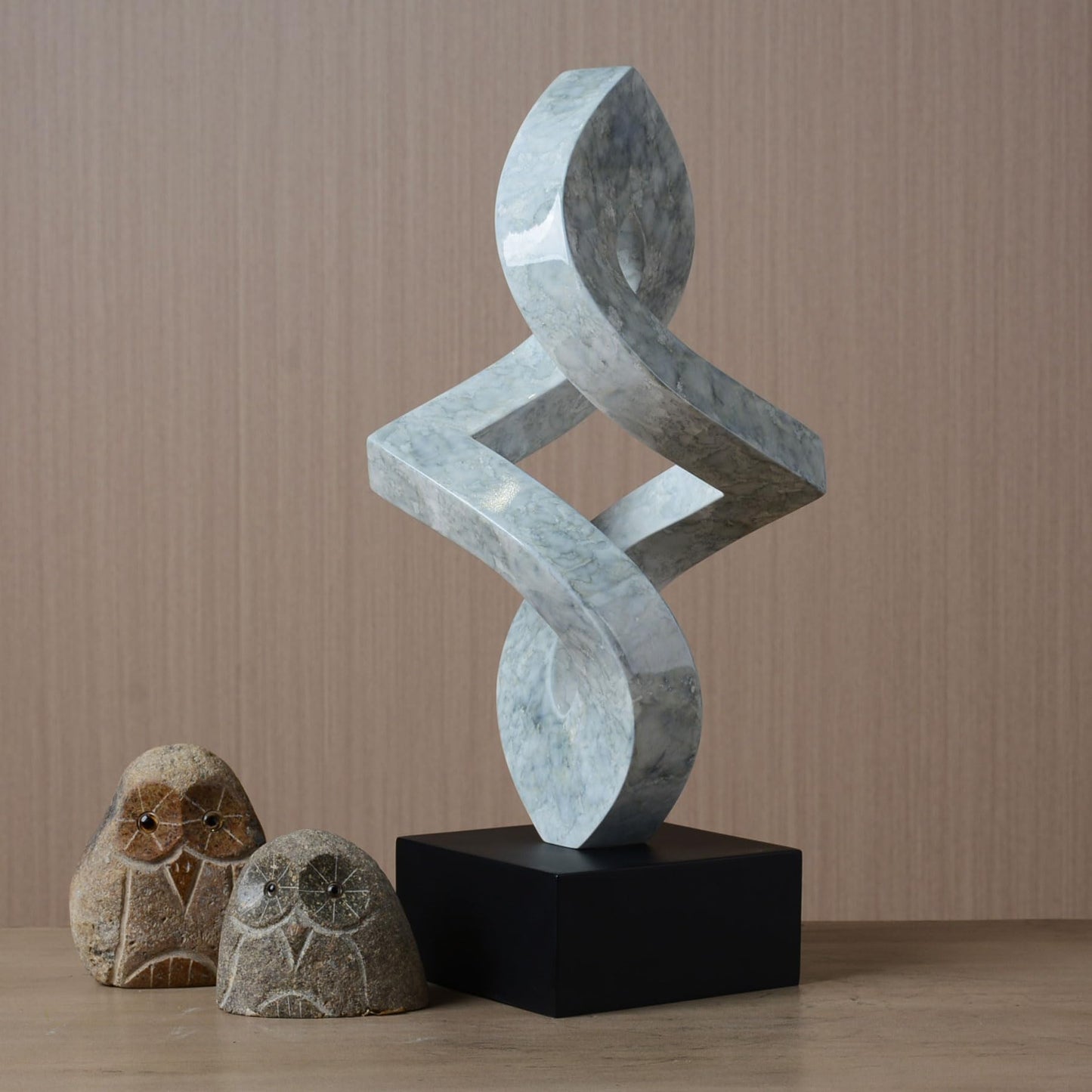 NENBOLEC Modern Home Decor Abstract Arts Sculpture Table Bookshelf Decoration for Living Dining Room Bedroom Resin Statue 14.6inch