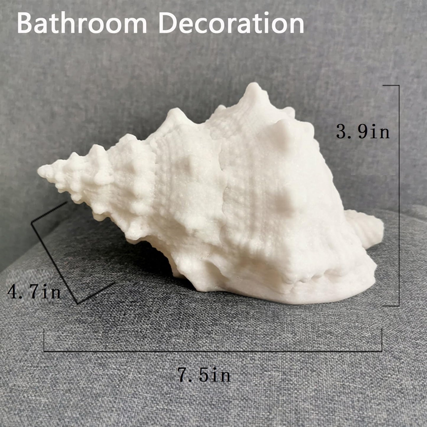 UFAIRV Conch Shell Night Light, Warm White, Sandstone Material