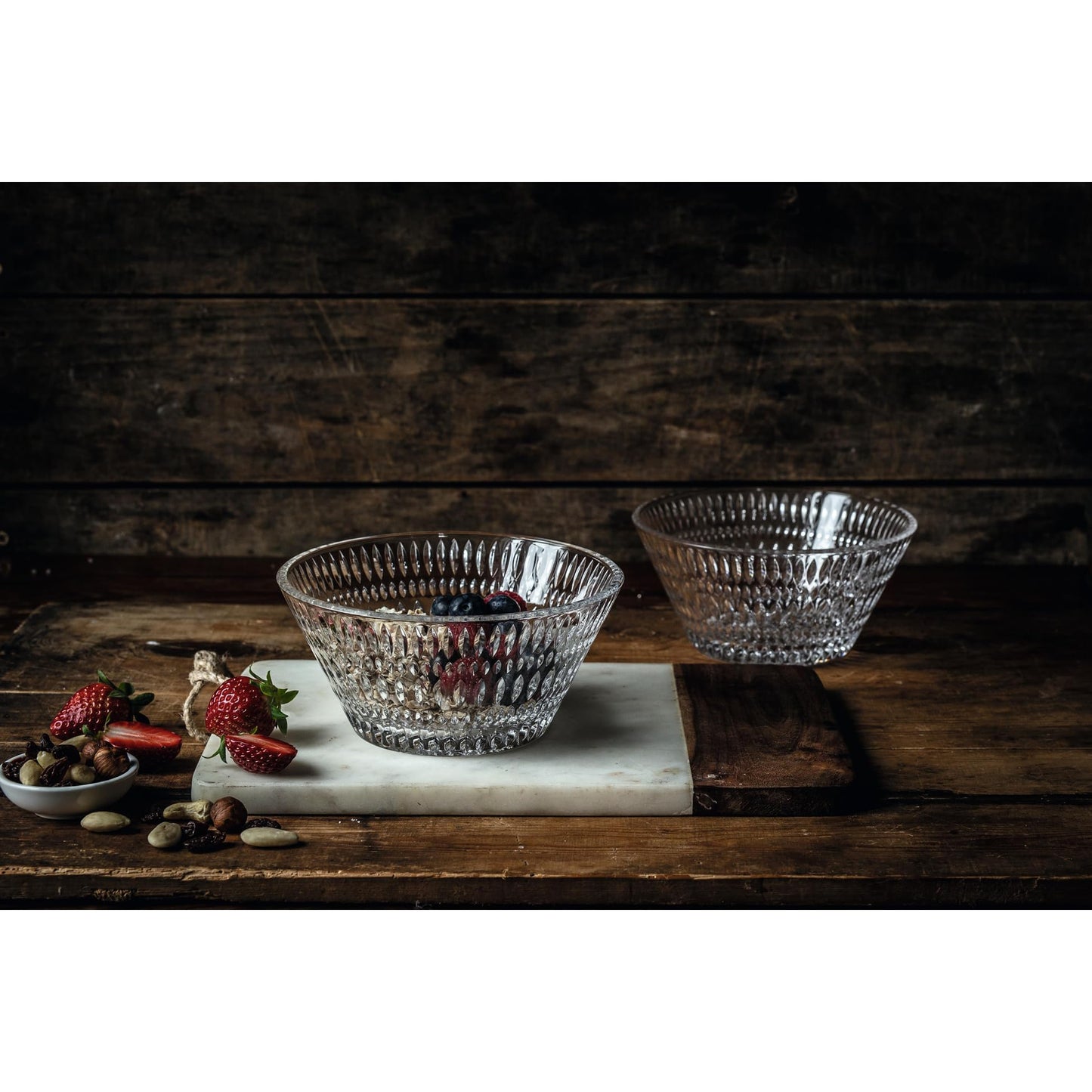 Nachtmann Ethnic 104252 Set of 2 Bowls Crystal Glass Diameter 16.5 cm