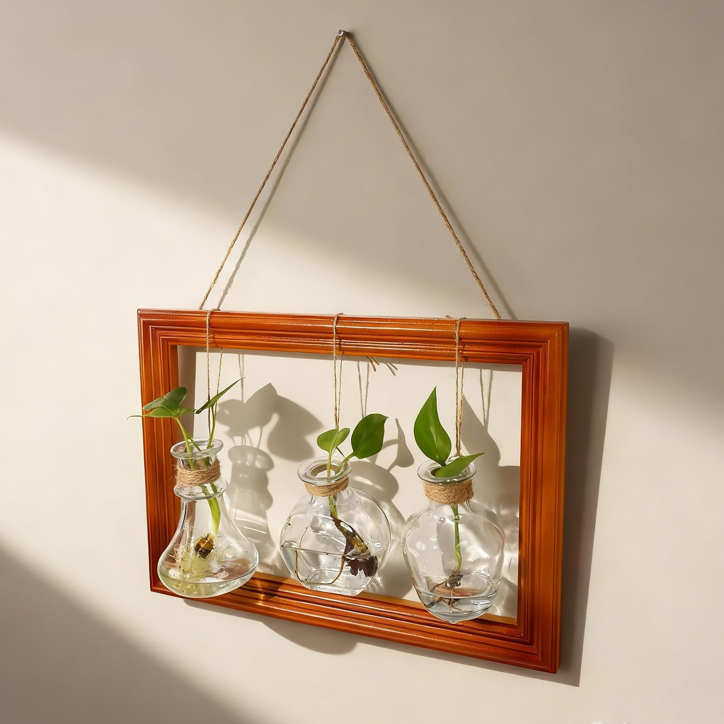 Tnstbiee Boho Farmhouse Herb & Flower Drying Rack-Dried Flower Wall Decor for Dried Flower Displays,Propagation Projects,DIY Wall Art-Ideal for Home Decor & Wedding Bouquets（not contain dried flowers）