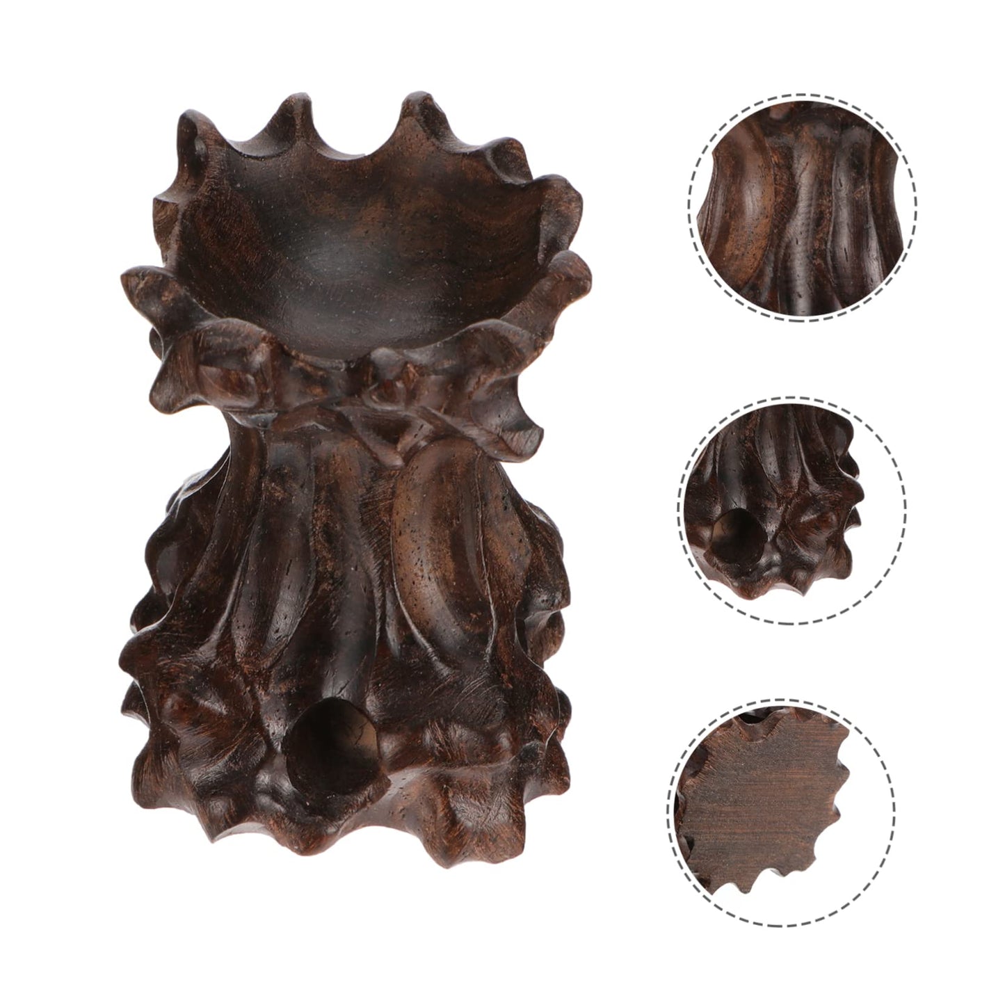 CORHAD Wood Carving Base 2.16X1.96X1.57In Crystal Ball Stand Sphere Holder Pedestal for Home Decor Display Stands Easy Installation Sturdy Support