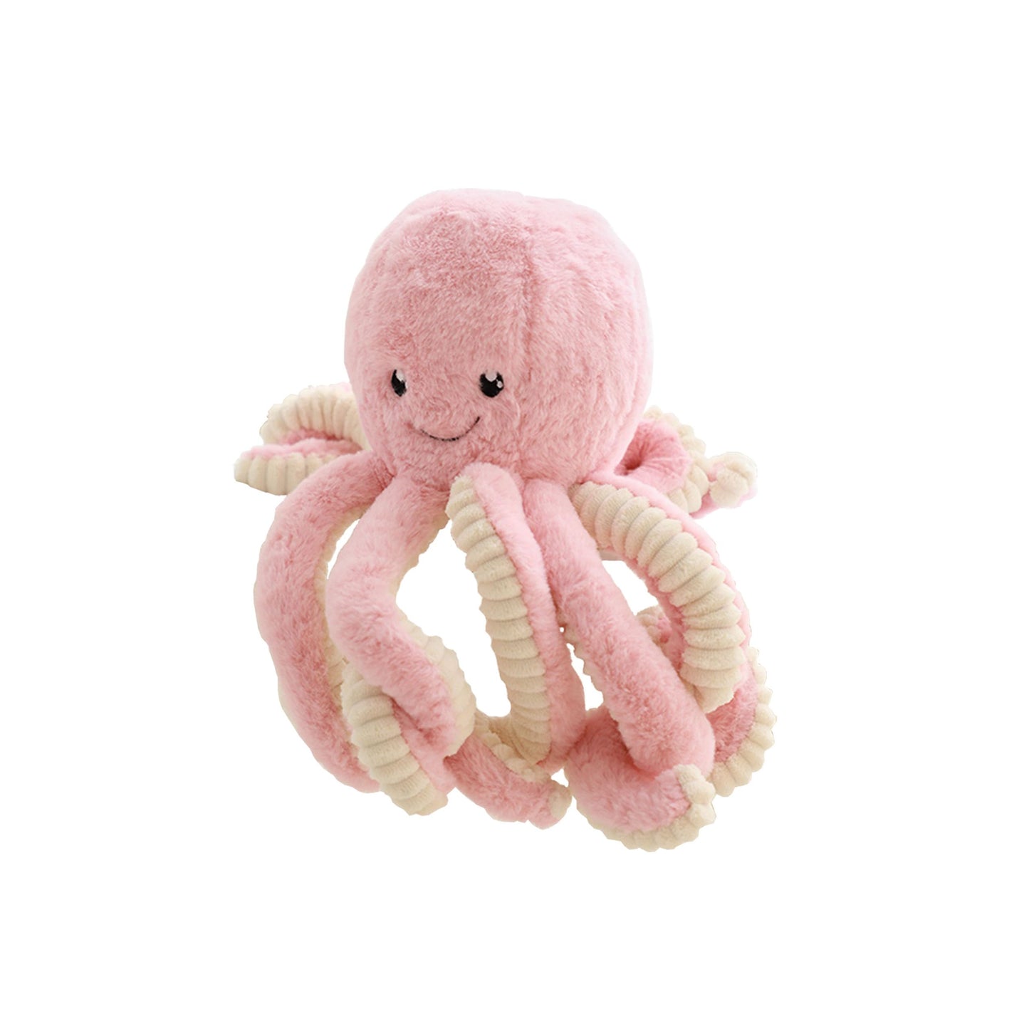 Maxpetus Cute Plush Octopus Stuffed Toy Pillow - Soft Kids' Cushion for Toddler Bed & Playroom，Soft Marine Animal Decorations (Light Pink, 15.7 inch)