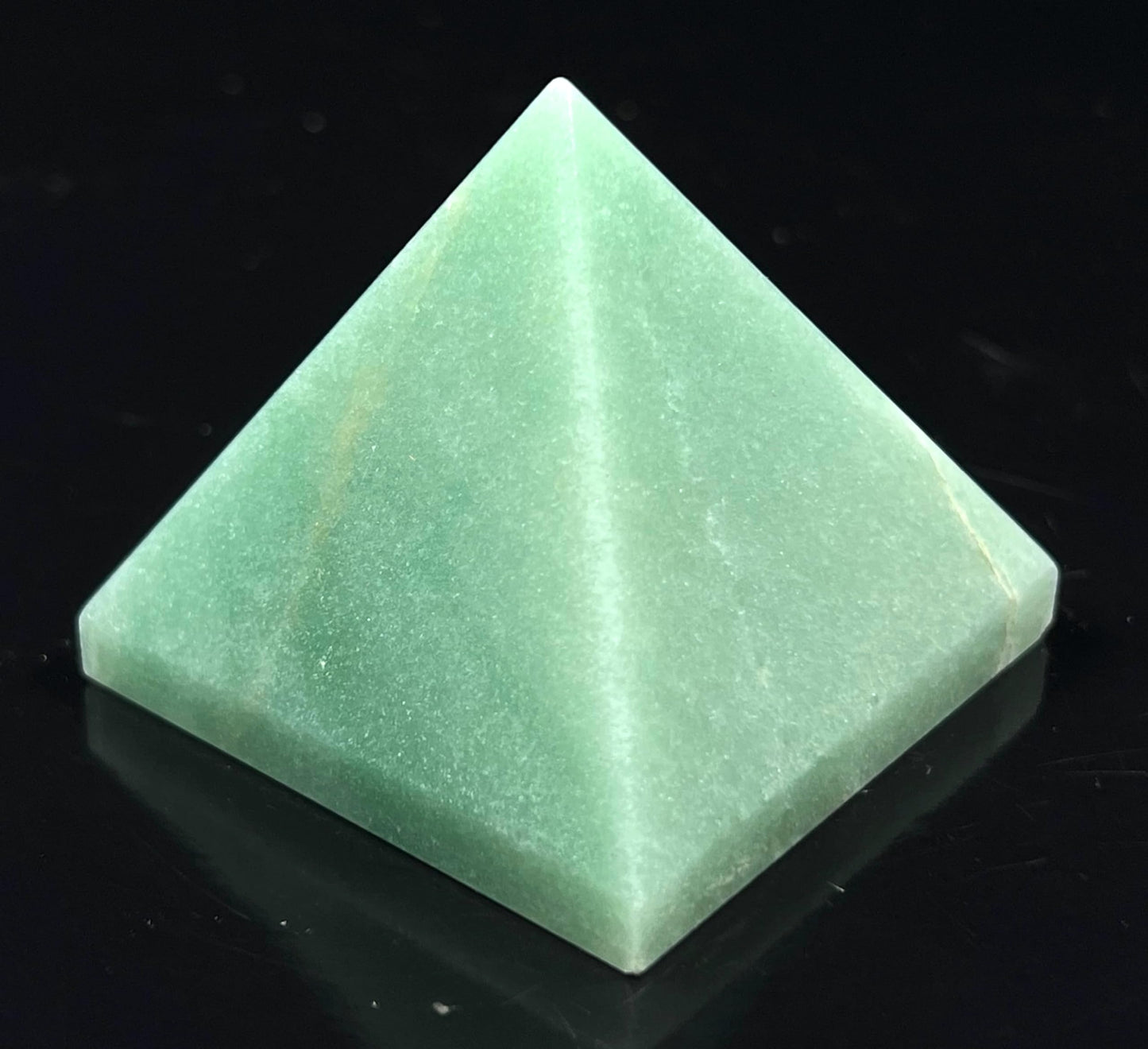 Energized Gemstones Pyramids Approx 1.75"-2" Inches - Healing Gemstone Crystals - Lapis Crystal Quartz Green Jade Fluroite Iolite Pyrite Aventurine Amethyst Tourmaline Citrine (Green Aventurine)