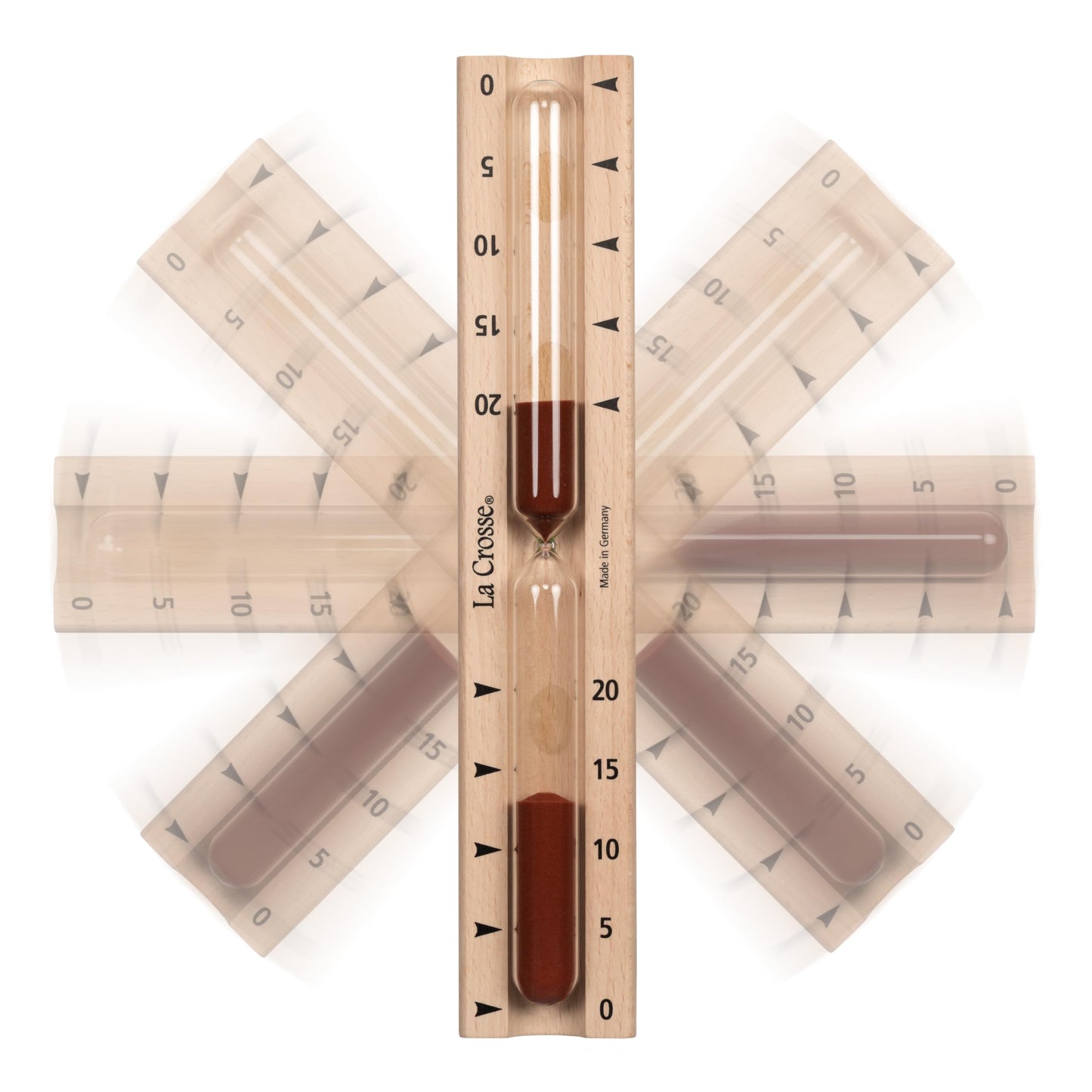 La Crosse 918-631 Sauna Tall Beech Wood Hourglass Timer