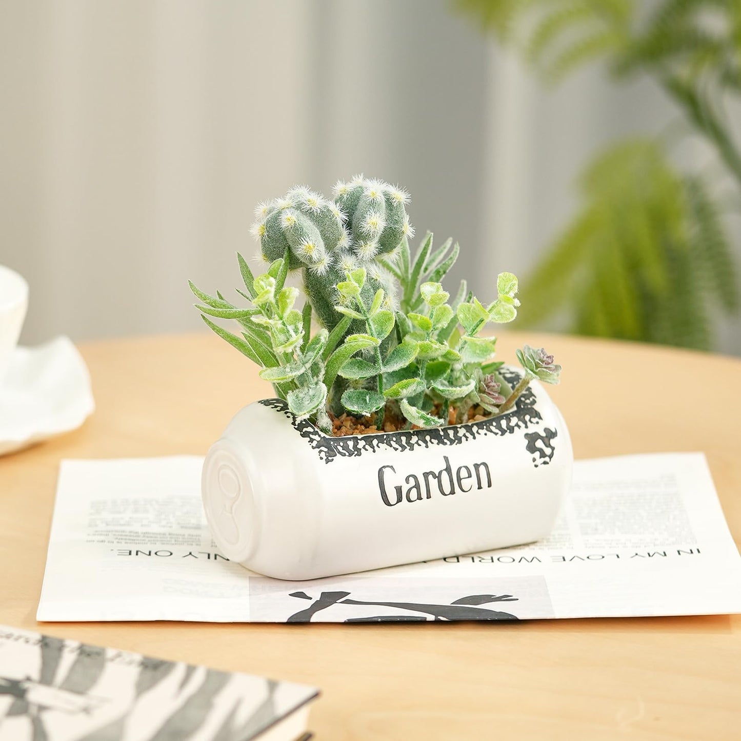 Heleze 10Pcs Artificial Succulents in Pot