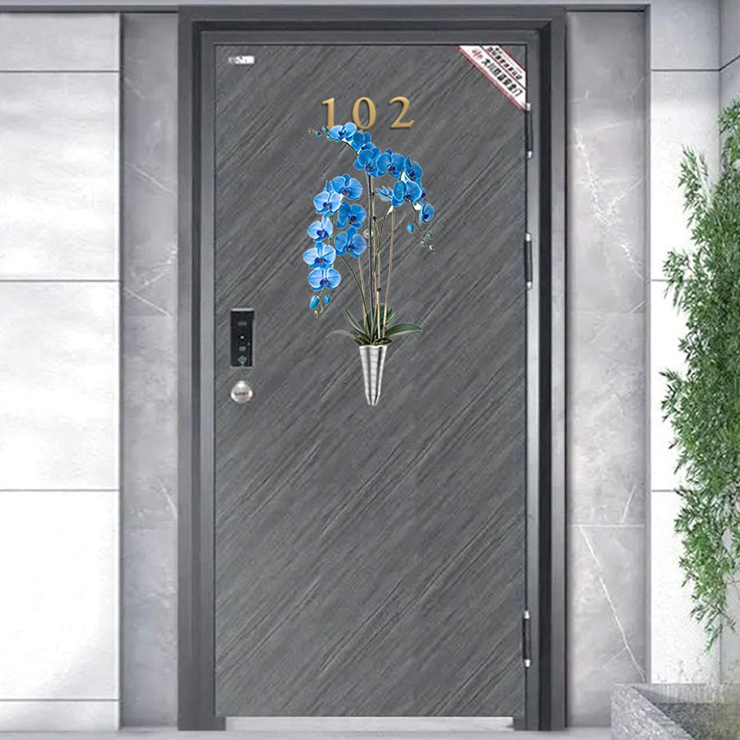 XNDGURE Magnetic Artificial Flowers Vase Unique Stainless Steel Vase for Dried Flowers, Plastic Flowers, and Paper Flowers Suitable for Freezer Doors, Courtyard Iron Railings, and Courtyard Gates