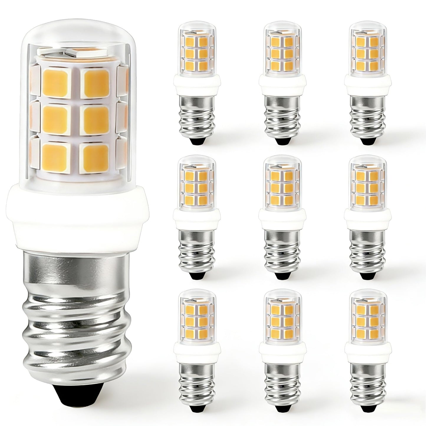 VYAOMLI E12 C7 Salt Lamp Bulbs, C7 LED Night Light Bulb, 2W Equivalent 15W 20W E12 Base Replacement for Himalayan Salt Lamps Light Bulbs Chandeliers Bulbs (Warm White, Pack of 10)