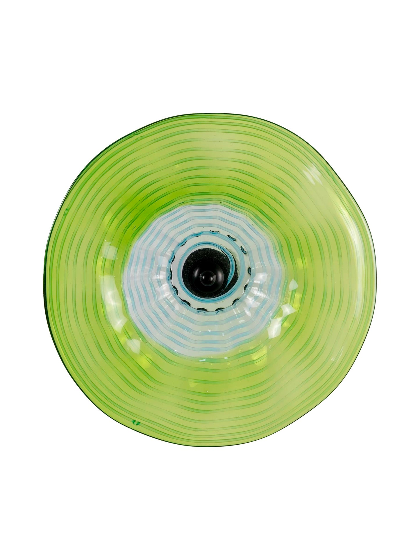 Dale Tiffany AW23021-D12 Hand Blown Flower Art Glass Wall Decor with Wall Mounting Bracket, Pollena, Multi-Color, 12-Inch Diameter