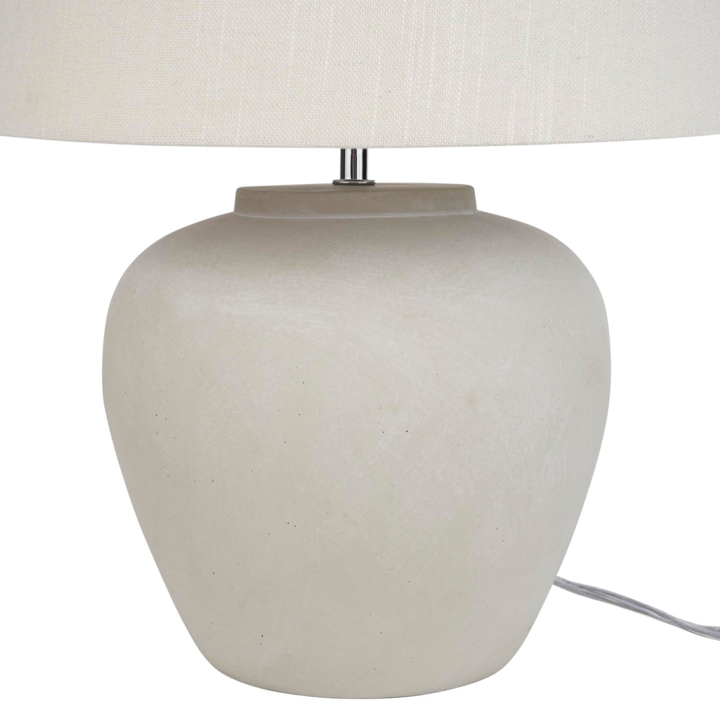 Nourison Home 20" Sand (Light Beige) Neutral Ceramic Table Lamp with Fabric Shade, Bedside Nightstand Lamp for Bedroom, Living Room, Entryway