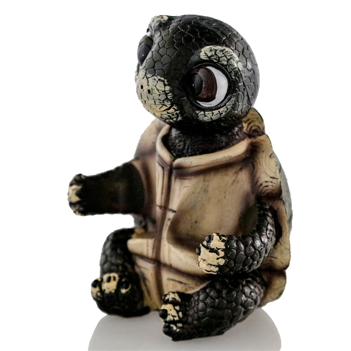 Cute Sea Turtle Salt and Pepper Shaker Holder with Glass Jars – Nautical Resin Spice Caddy for Kitchen Table & Coastal Decor, Cute Farmhouse Kitchen Decor Accent