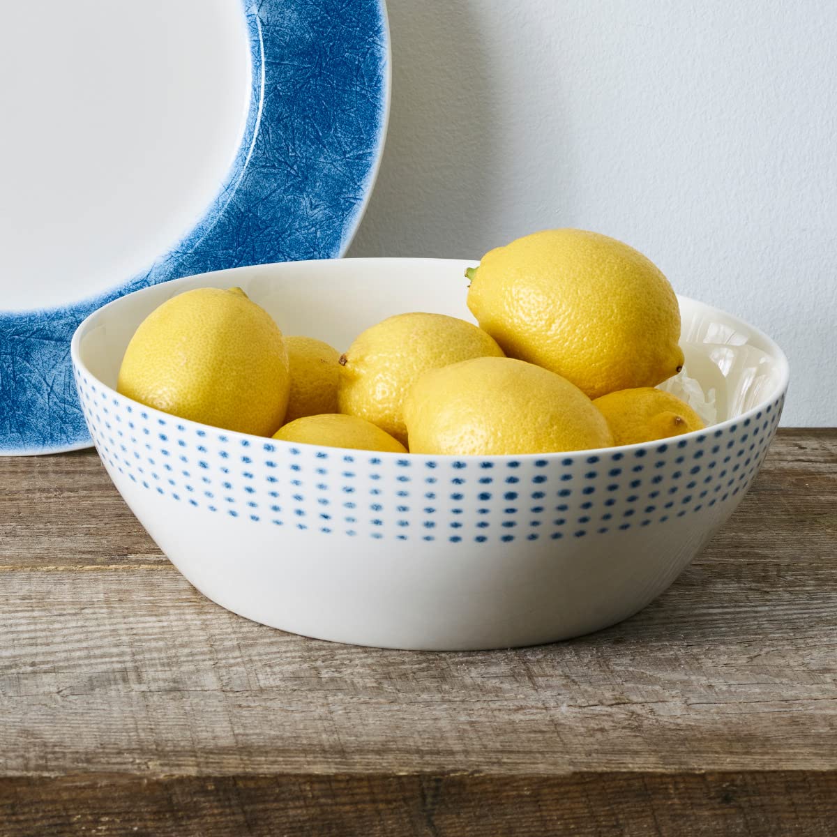 Noritake Blue Hammock Round Vegetable Bowl, 10.5", 96 oz.