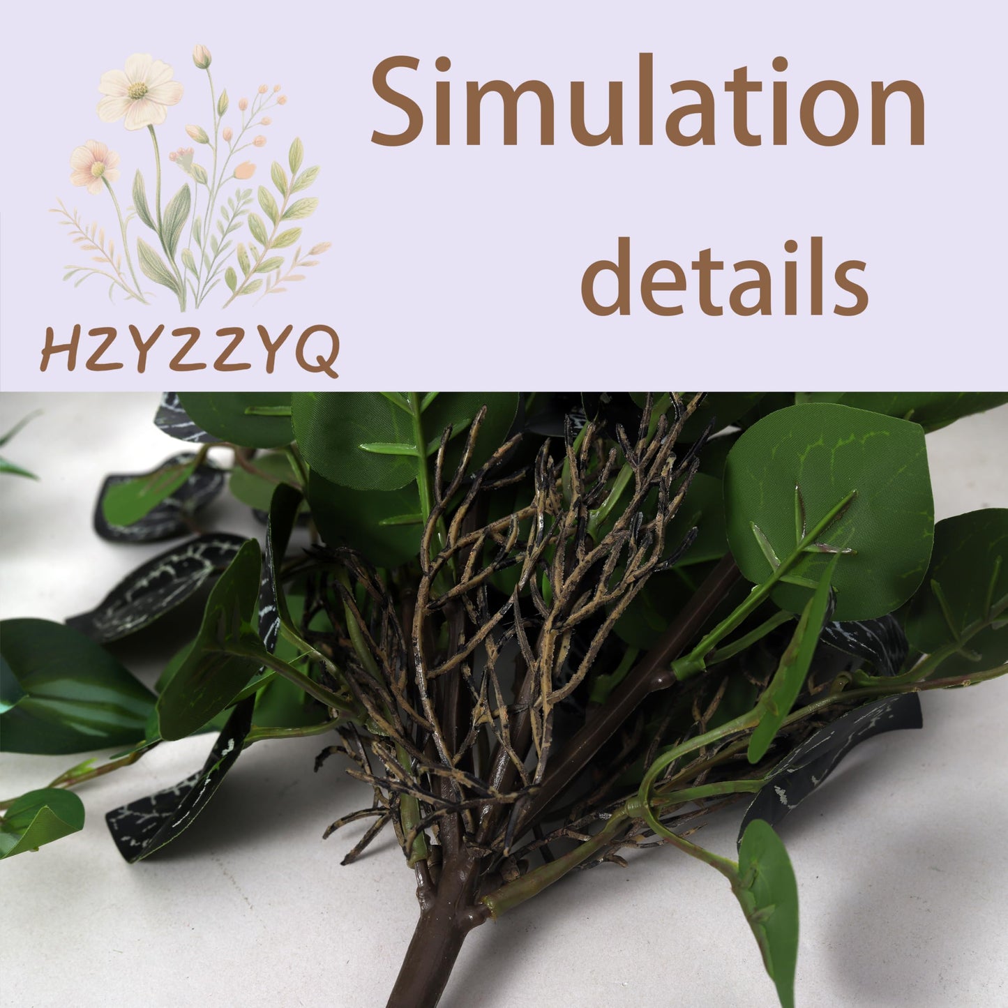 HZYZZYQ 6 Pack Artificial Potted Plants - Fake Trailing Greenery with Unique Variegated/Striped/Dark-Veined Leaves - Small Faux Plants for Desk, Bathroom, Shelf Decor - No Watering Needed