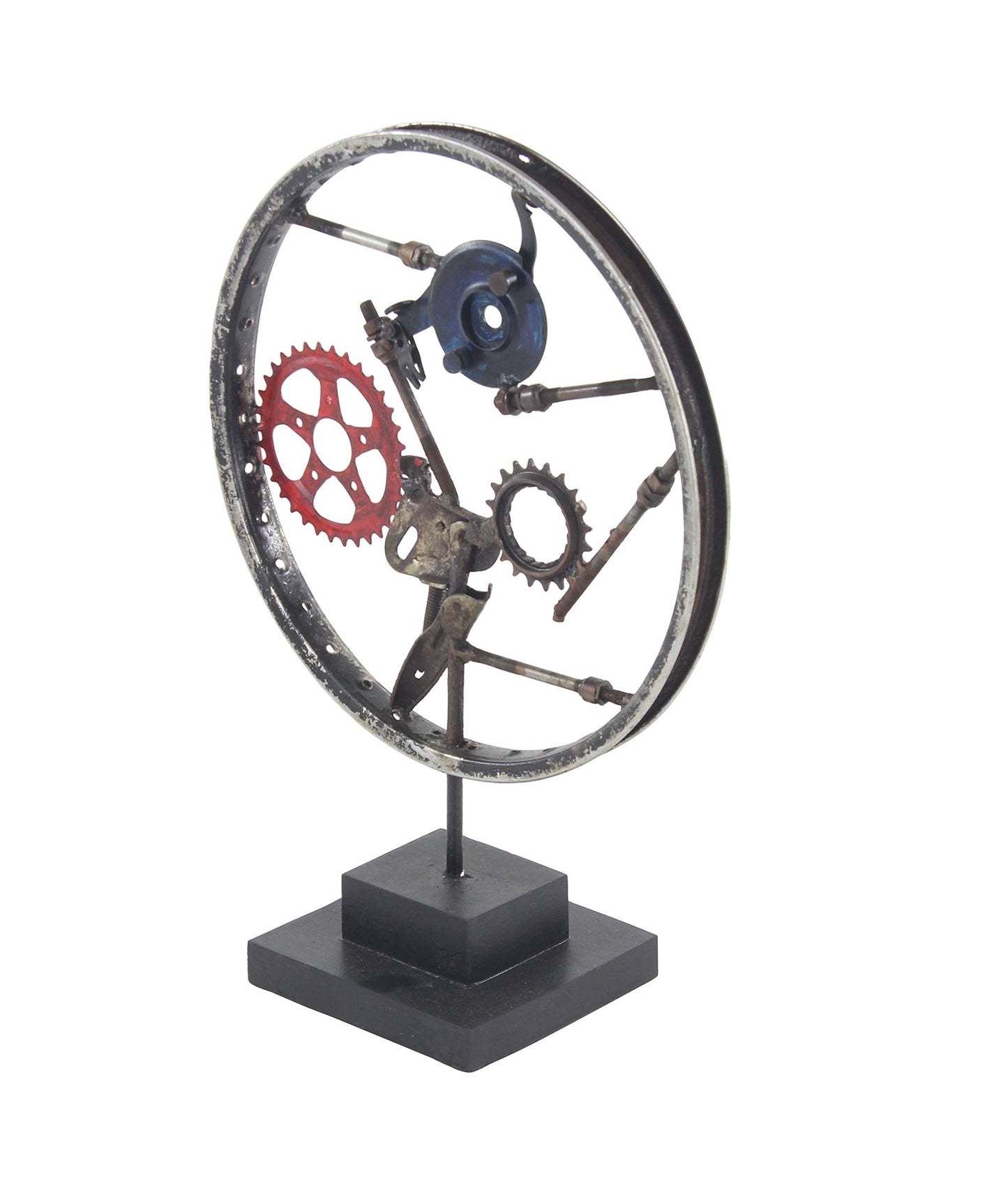 Deco 79 75582 Sculpture, Black/Blue/Red/Gray
