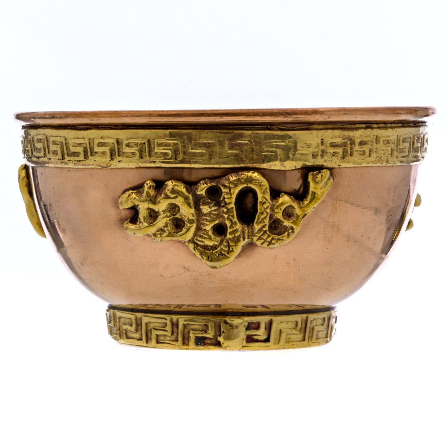 Alternative Imagination Dragon Copper Bowl - Offering Bowl For Altar Use, Ritual Offerings, Witchy Home Decor - Incense Holder for Incense Cones, White Sage, Palo Santo Sticks - 3 Inches Wide