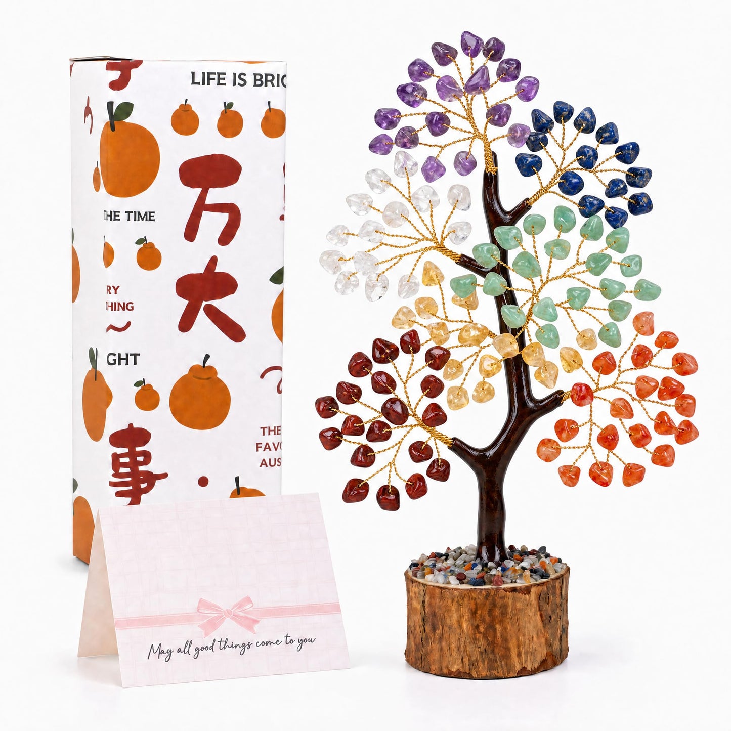 FATONIO 7 Chakra Tree of Life Meditation Healing Crystal Tree