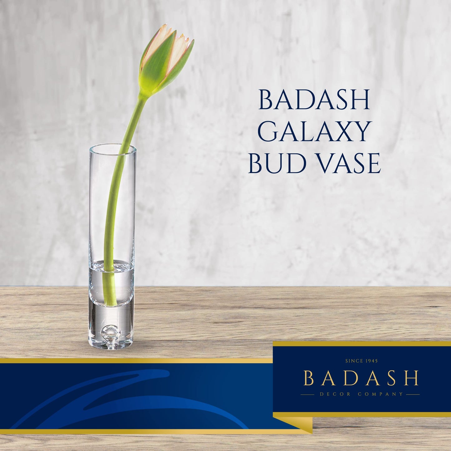 Badash Galaxy Crystal Decorative Flower Vase Centerpiece, 8.5 Inch