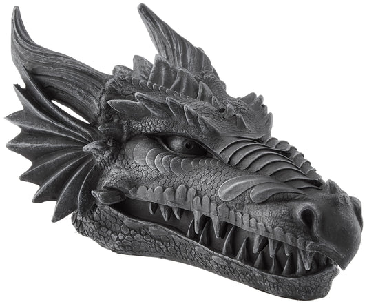 Design Toscano Stryker the Smoking Dragon Sculptural Incense Box