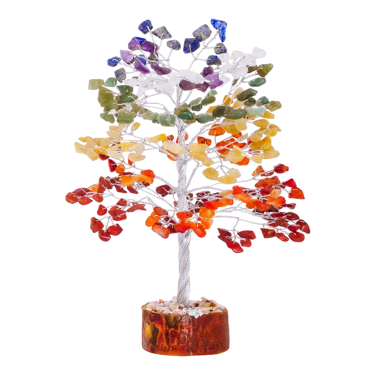Chakra Tree - Crystal Tree for Positive Energy - Charkas Crystals - Spiritual Decor - Chakra Tree of Life Decor - Spiritual Things - Chakra Stones - Feng Shui Crystals and Stones