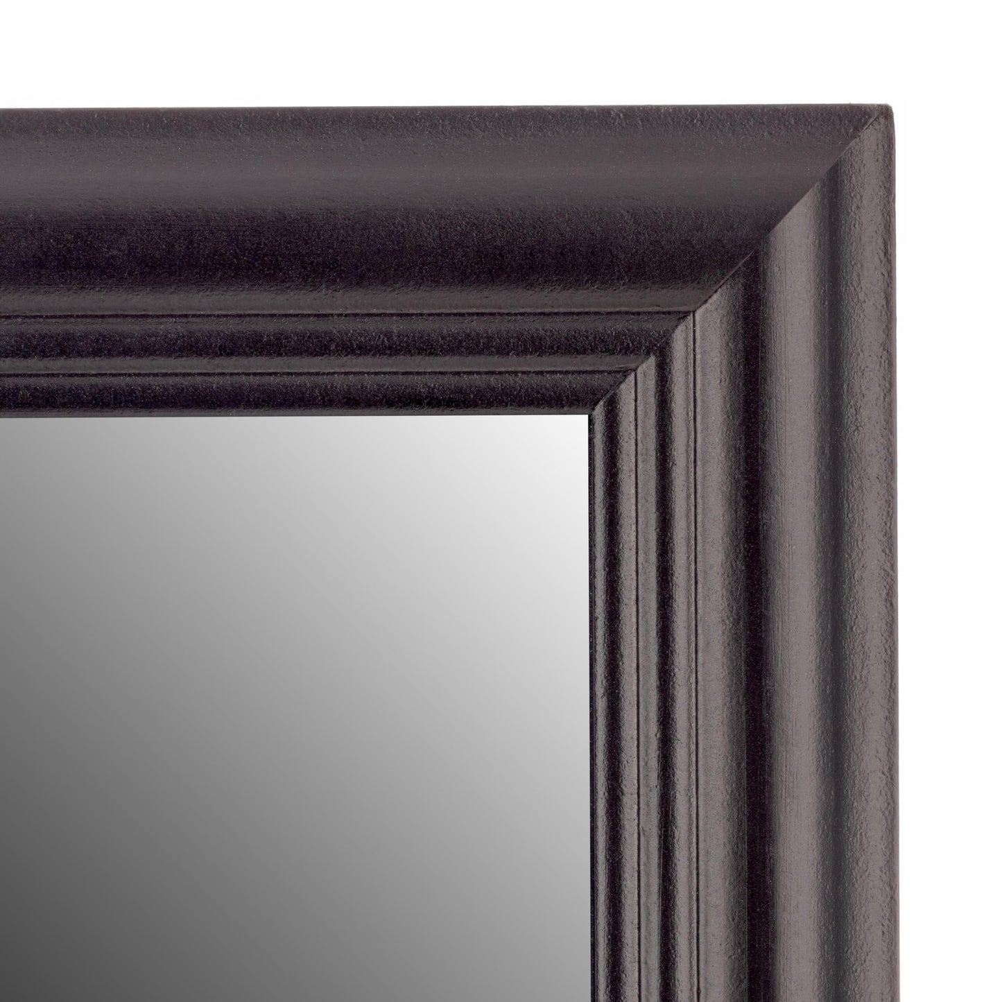 Gallery Solutions - Black Wall-Mounted - Curio & Shot Glass Display Case - 17"x32" Glass Door - Bar Accessories - Collectible - Miniature Glassware - Bar Accessories