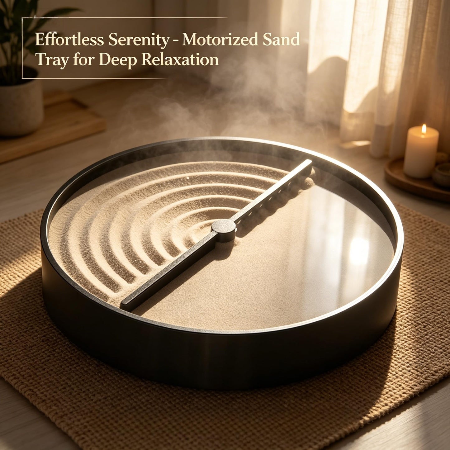 Zen Garden for Desk, Sand & Zen Garden Kit, Premium Sand Tray Therapy Desktop Meditation Room
