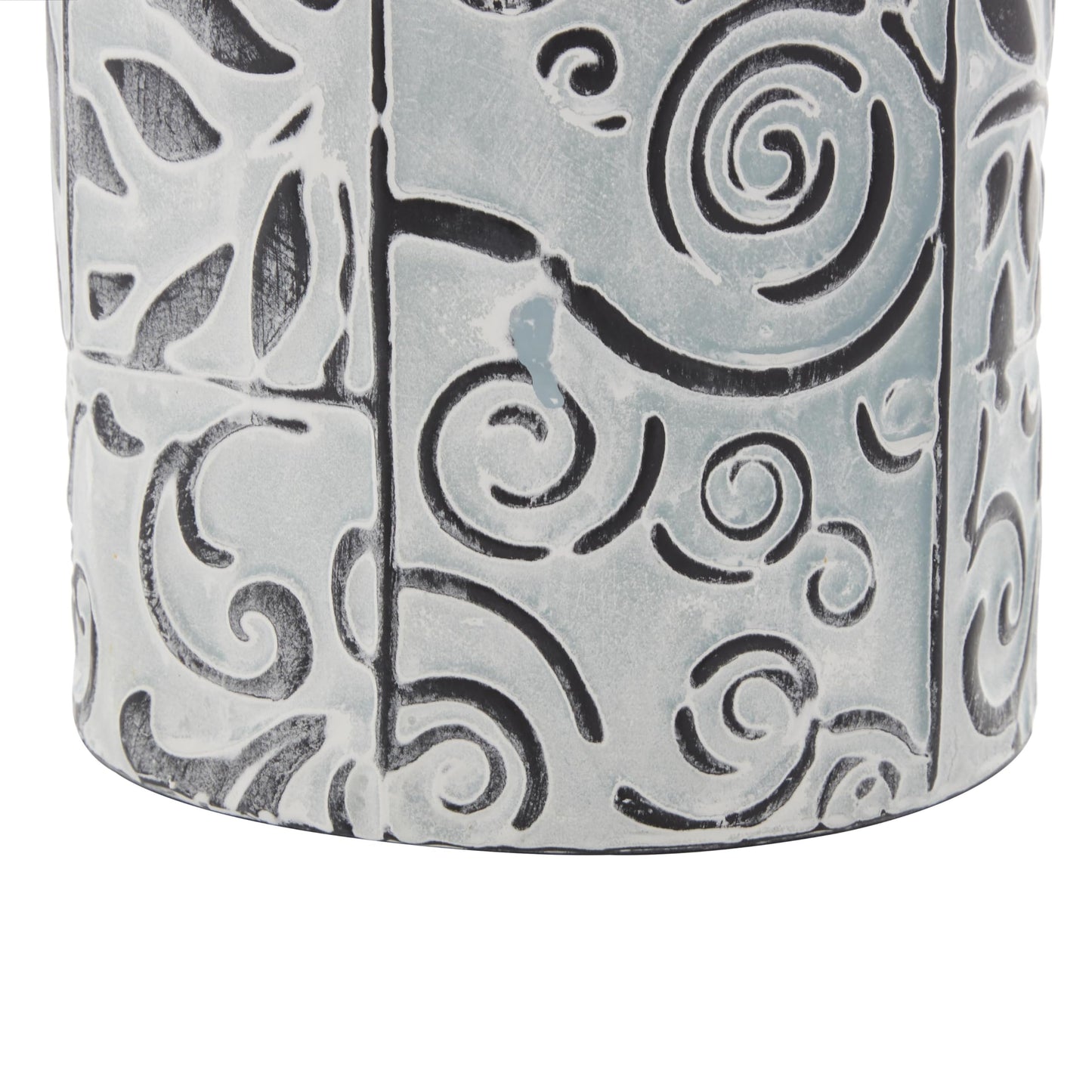 Deco 79 Metal Floral Vase, Set of 3 Vase 8", 12", 10"H, Blue