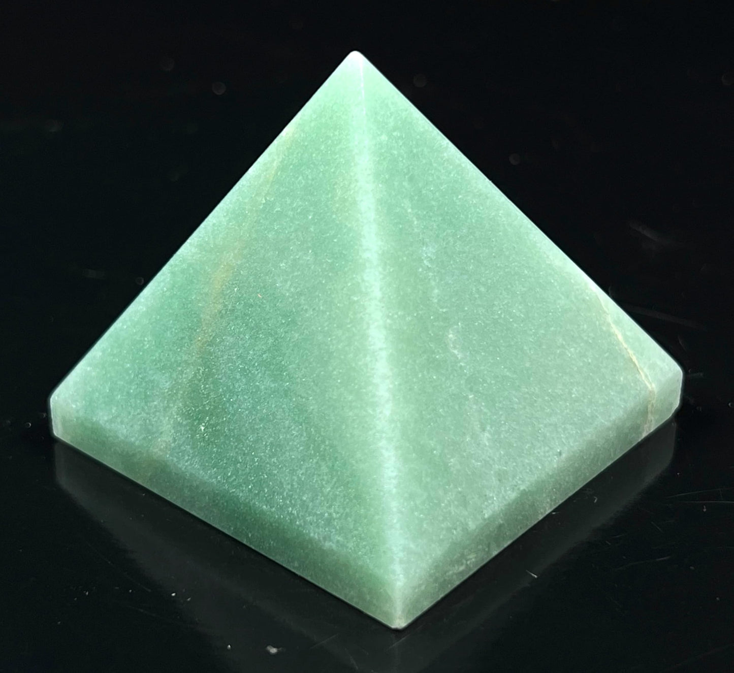Energized Gemstones Pyramids Approx 1.75"-2" Inches - Healing Gemstone Crystals - Lapis Crystal Quartz Green Jade Fluroite Iolite Pyrite Aventurine Amethyst Tourmaline Citrine (Green Aventurine)