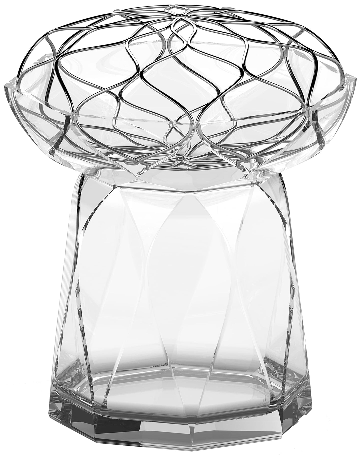 Orrefors Bloom Vase,11" High,White