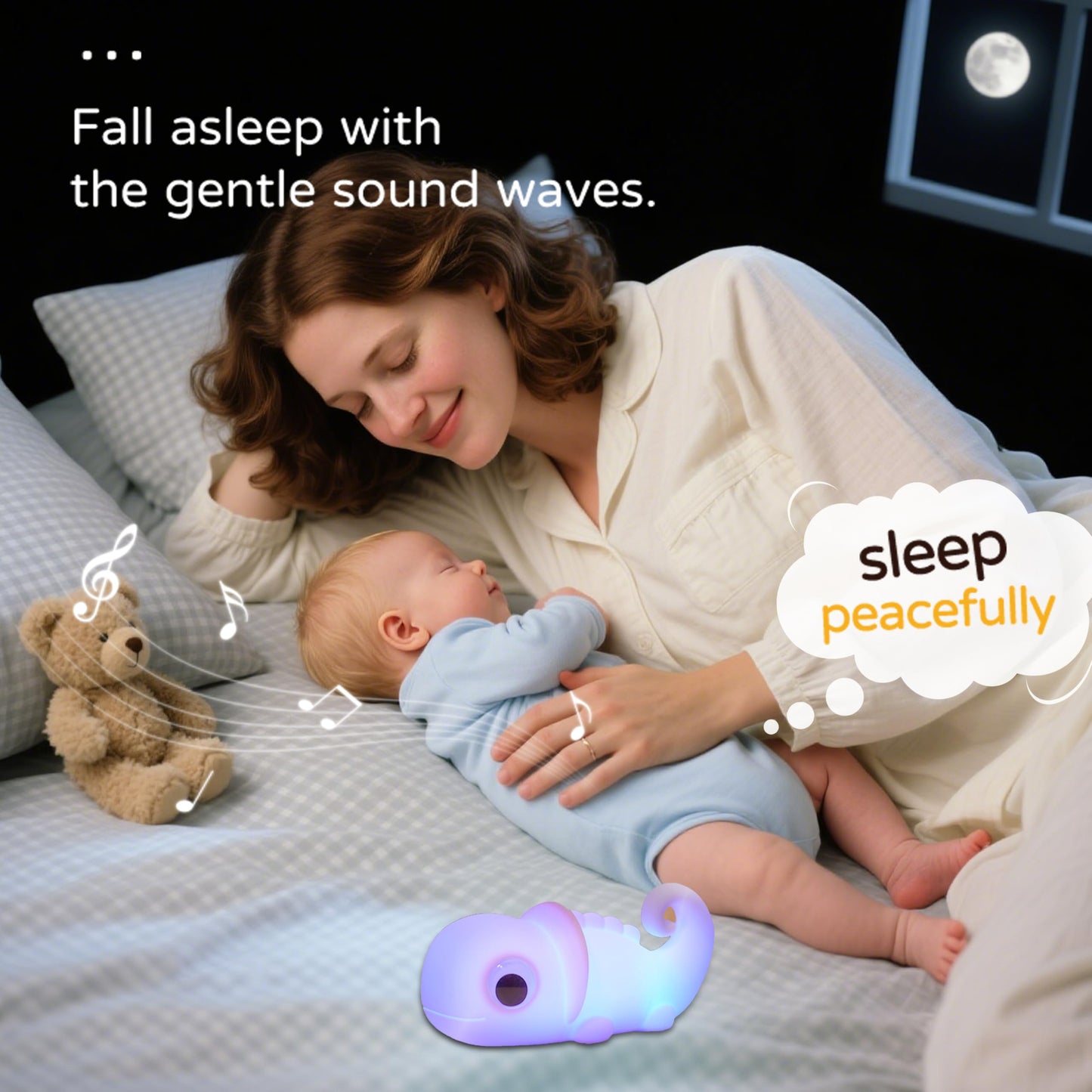Myratts Night Light for Kids, Cute Soft Silicone Chameleon Lamp, Dimmable Timer Nursery Portable Kawaii Lamps, Bedside Lamp for Baby Toddler Adult(Chameleon - Blue)