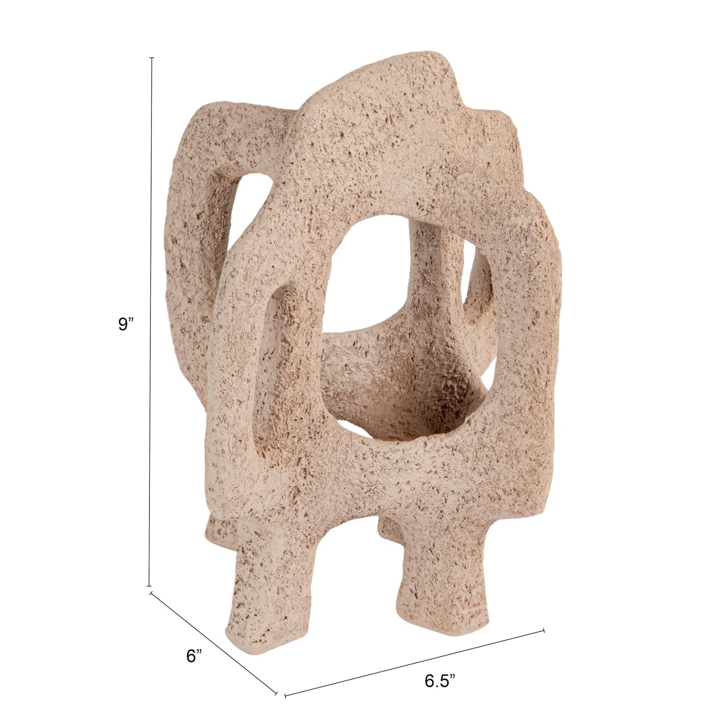 Bloomingville Resin Abstract Décor, Volcano Finish, Brown