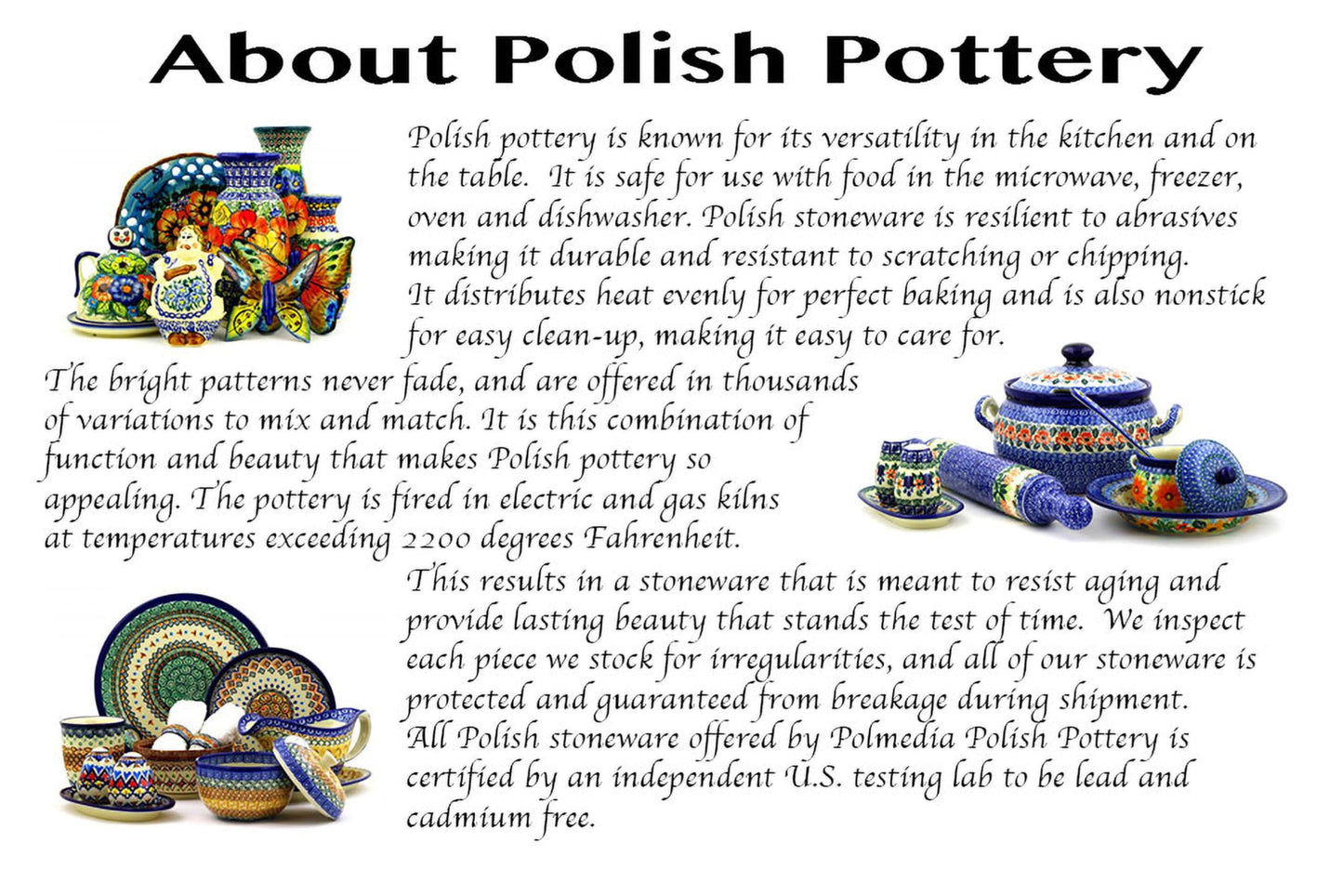 Polmedia Polish Pottery Star Shaped Bowl 7-inch - Peacock Leaves Pattern Handmade in Boleslawiec Poland by Ceramika Artystyczna + Certificate of Authenticity